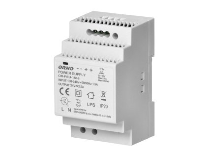 24V Zdroj na DIN lištu DC, 2,5A, 60W