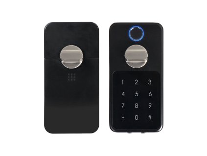Smart zámek dveří s čtečkou otisků prstů a kódovým zámkem, IP44 ZS-854