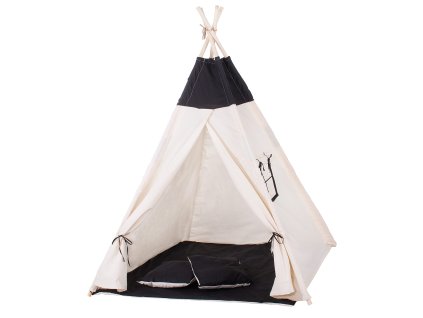 4564 tip11 namiot tipi gladki czarny M0