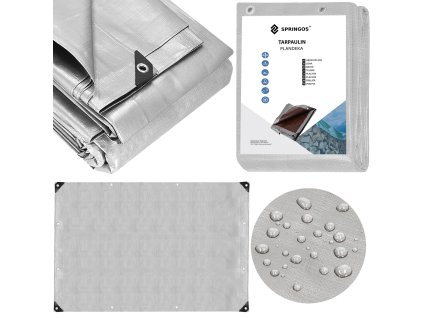 41502 ga2144 plandeka 4 x 5 m szaro brazowa M0