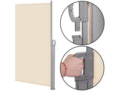 131290 aw0005 markiza boczna 350 x 180 cm bezowa M0