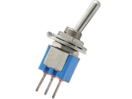 Páčkový přepínač SMTS 102 3A 250V duel on-on