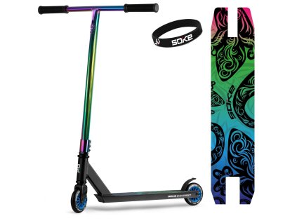 Freestyle koloběžka SOKE EVO street black rainbow