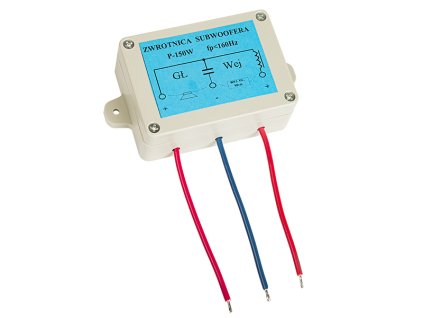 Repro výhybka na subwoofer 150W 4-8 Ohm v pouzdře 3838#