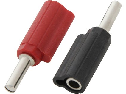 banánek a WG-13 s banánovým konektorem, (černá+černá)