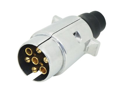 Zásuvka na přívěsný vozík 7PIN kovová výstupní