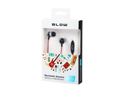 Sluchátka do uší B-12 červená