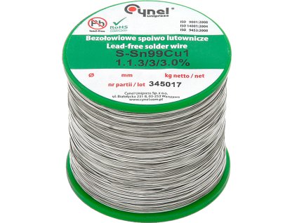 Cín na pájení 0,56 mm / 4x 250 g bezolovnatý 9547#
