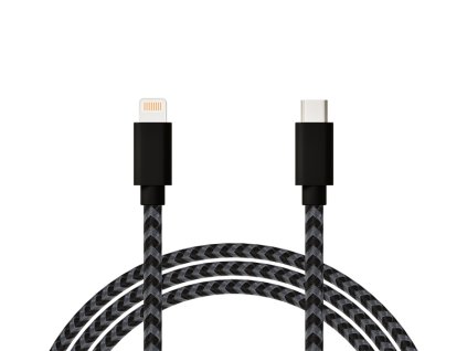 1m opletený kabel USB-C - iPhone