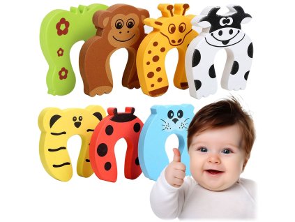 Dětská zábrana do dveří 798600 7ks. zvířátka