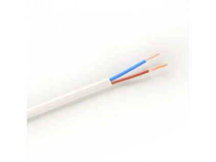 Elektrický kabel H03VVH2-F 2x1 bílý 100m KAB2X100