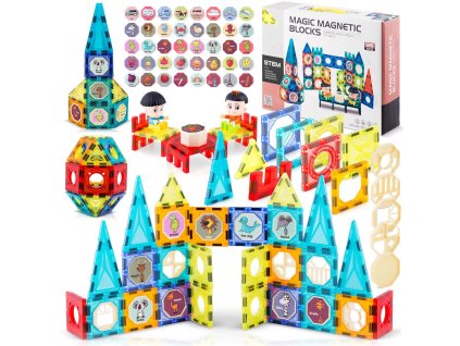 Klocki magnetyczne Wieża RK-768 Ricokids