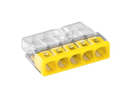 Spojovací svorka 5 vodičů, 0,5-2,5 mm