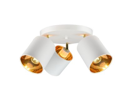 Bílé nástěnné a stropní svítidlo 3x60W E27