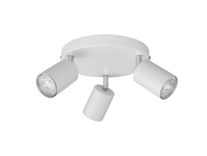 Bílé nástěnné a stropní svítidlo GU10 3x50W