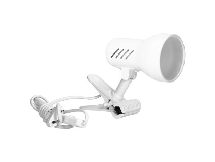 Stolní lampa s klipem E27 40W bílá