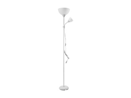 Bílá stojací lampa 175 cm, E27/E14, 25/40W
