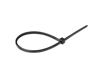 Černé UV odolné kabelové pásky 100mm 25ks