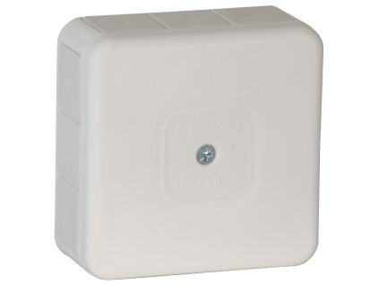 IP55 rozvodná skříňka s průchodkami bílá 85x85mm