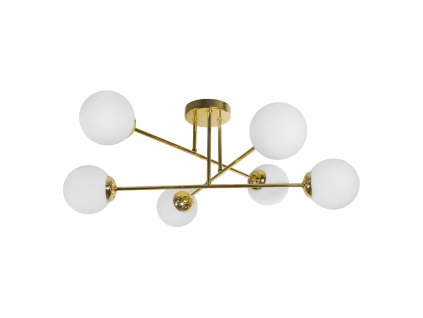 Závěsné svítidlo zlaté 6x60W LEIA