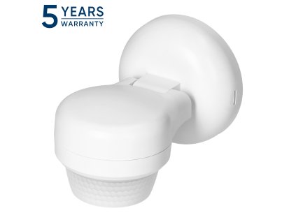 Pohybový a přítomnostní senzor IP65 360° bílý