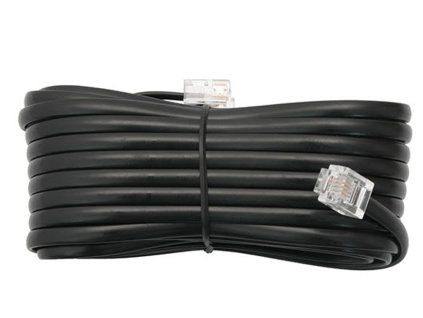 Telefonní kabel 5 m RJ11 6P4C černý WT/WT 2103-