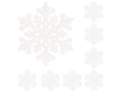 67260 ca0717 ozdoba swiateczna sniezynka 6 cm 8 szt M0