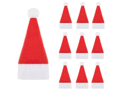 9151 ca0111 mini czapka sw mikolaja 6x14 cm 10 szt M0