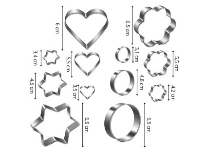 106966 ki0120 foremki do ciastek 12 szt M0