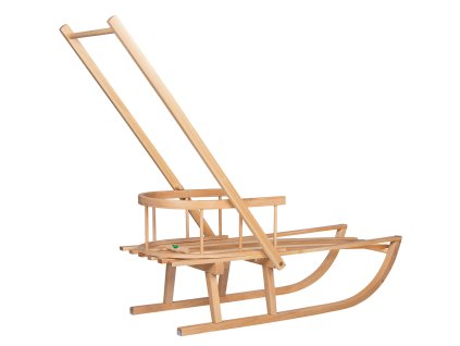 4829 san003 sanki drewniane z pchaczem M0