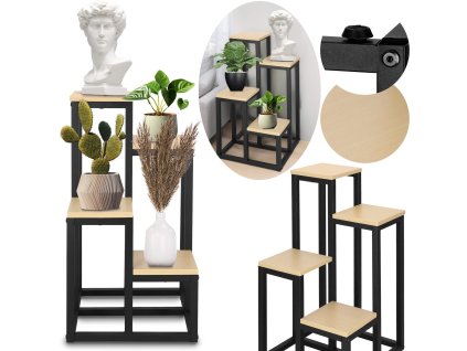 153600 ga0206 kwietnik metalowy 34 x 34 x 68 cm M0