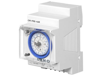 Mechanické spínací hodiny na baterie 3 moduly, 24 hodin, minimálně 15 minut, 110-230 VAC, rezerva 200 hodin