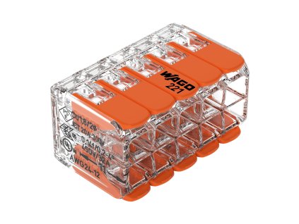 Wago 10vodičová spojovací svorka, model: 221-420,0,20-4,00mm?, 4 ks