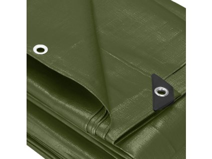 44200 ga2131 plandeka 4 x 5 m ciemnozielona srebrna M0