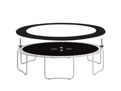169165 tp 12ft 366 cm black oslona do trampoliny M0