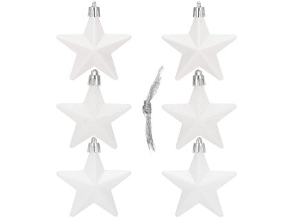 93493 ca1147 ozdoby choinkowe gwiazdki 6 szt M0
