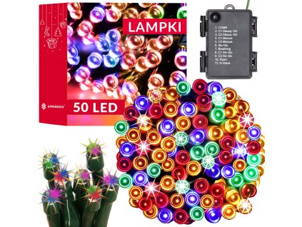 197867 cl4107 lampki led na baterie 50 led M0