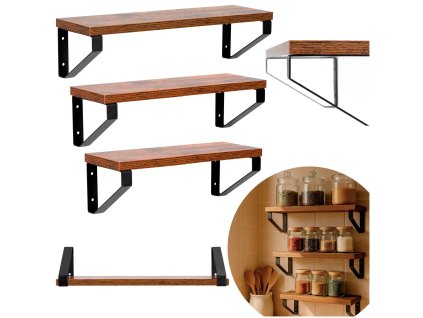 189478 hf0049 polka 3 szt 303540 x 12 x 9 cm M0