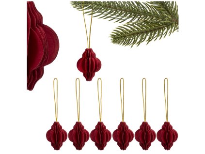 193379 ca1500 ozdoba swiateczna z papieru 6 szt M0