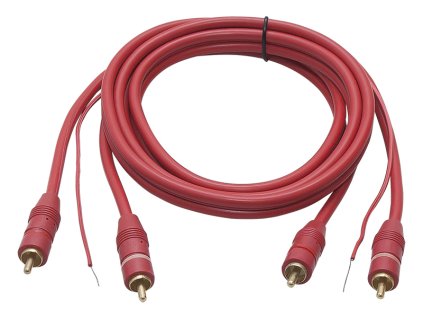 RCA kabel 2x6mm 1,5m červený