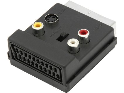 SCART Adaptér 1x SCART + 3x RCA + S-Video