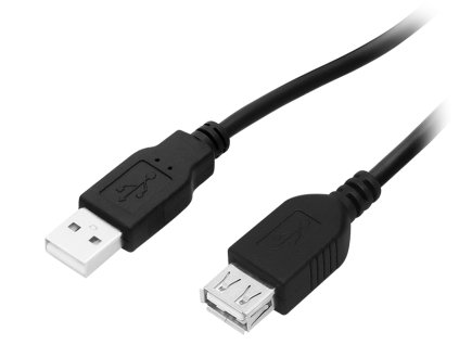 USB kabel A-A, 1m bílo-zelený