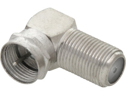 Úhlový F konektor na koaxiální kabel