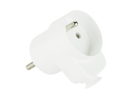 Bílý rohový konektor s uzemněním WT-16G