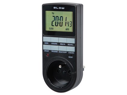 Digitální časový spínač T5 černý