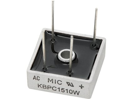 Můstkový usměrňovač 15A/1000V (KBPC1510W)