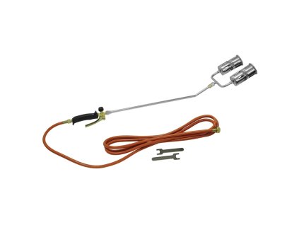 Sada pro pokrývače, plynový hořák DEDRA 31B024 s dvojitým tryskovým systémem, průměr trysky 60mm, 5m hadice