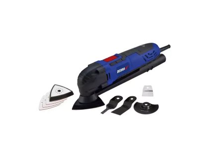 Multifunkční nástroj, multitool DEDRA DED7945 300W, 15000-22000 oscilací/min, příslušenství, kufřík