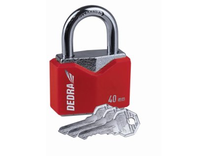 Zámek kosočtvercový v ochranném pouzdru 40 mm, DEDRA 11U111