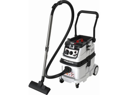 Stavební vysavač s funkcí automatického čištění filtru a možností připojení kompresoru a pneumatických zařízení, filtrační třída M, DEDRA DED6609P